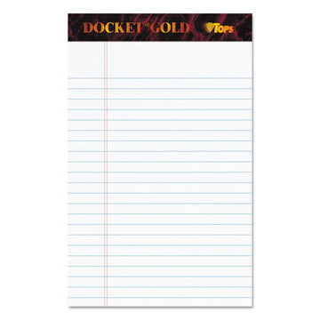 TOPS™ Docket Gold Ruled Perforated Pads, Narrow Rule, 50 White 5 X 8 Sheets, 12-pack freeshipping - TVN Wholesale